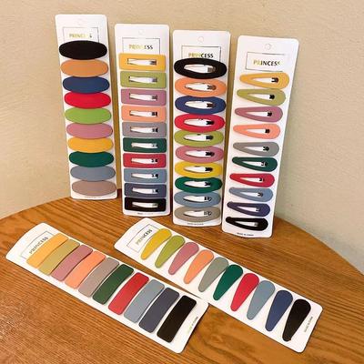 10 Pcs/set Frosted Candy Color Hair Clip for Women Korean Style Side Clip Fashion Hairpin Girl Hair Accessories