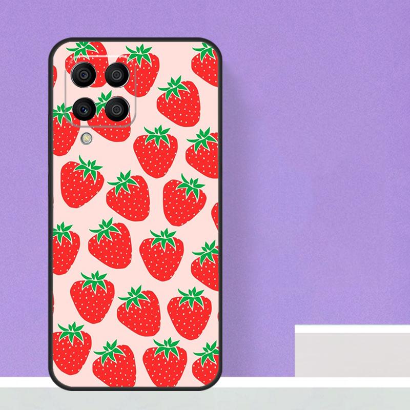 Cute Strawberry For Samsung Galaxy M21 M51 M12 M32 M52 M13 M23 M33 M53 M34 M54 M30s M31s M15 M55 M20 Case