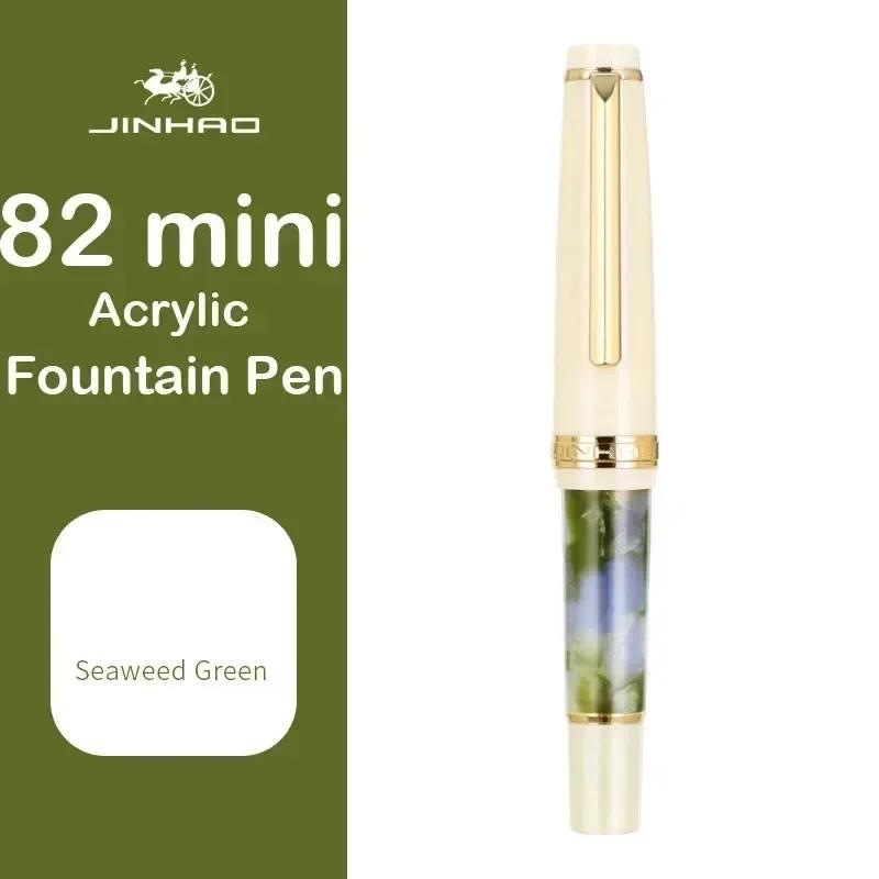 JINHAO 82 Mini Cute Short Portable Fountain Pen Calligraphy Practice Writing Business Pen Office School Supplies Stationery