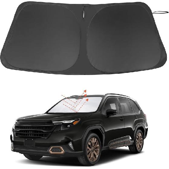 TINGLU Sun Shade For Tesla Model X Tesla X 2016-2024 2025 Accessories Windshield Sun Shade Window Shade UV Rays Protection Sun Visor Cover With