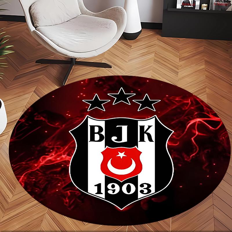 Bjk Fc (5) Round Office Rug Decorative Floor Rug for Office Bedroom Living Room and Home Space
