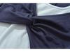 American Spicy Girl Colorblock Twisted Long Sleeve Contrast Halter Shirt - Women's Spring/Autumn Slim Fit 