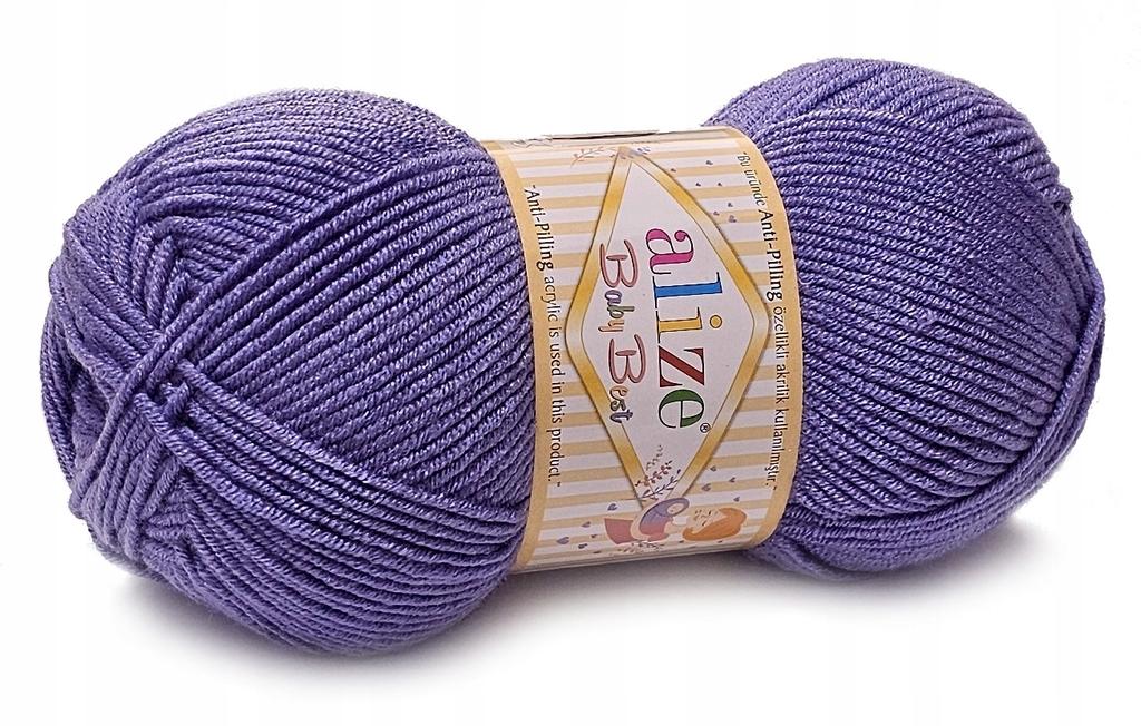 Alize baby best soft and delicate light lavender yarn for children 851