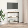 Console Table with Shelf Rustic Wood Look 75 x 22.5 x 75 cm Engineered Wood