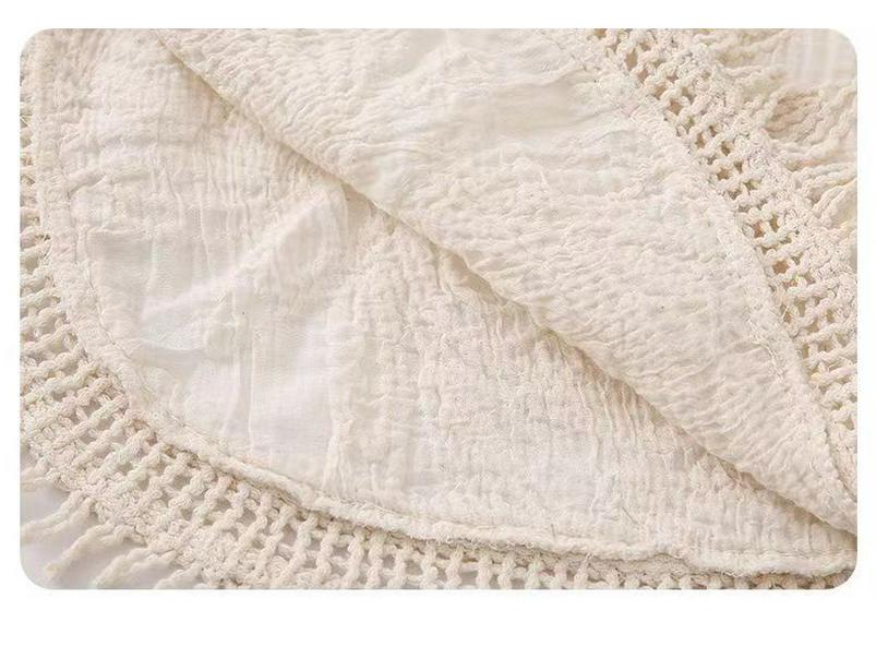 Niche Tassel Crochet Knit Sleeveless Camisole for Women - Summer 2026 Collection