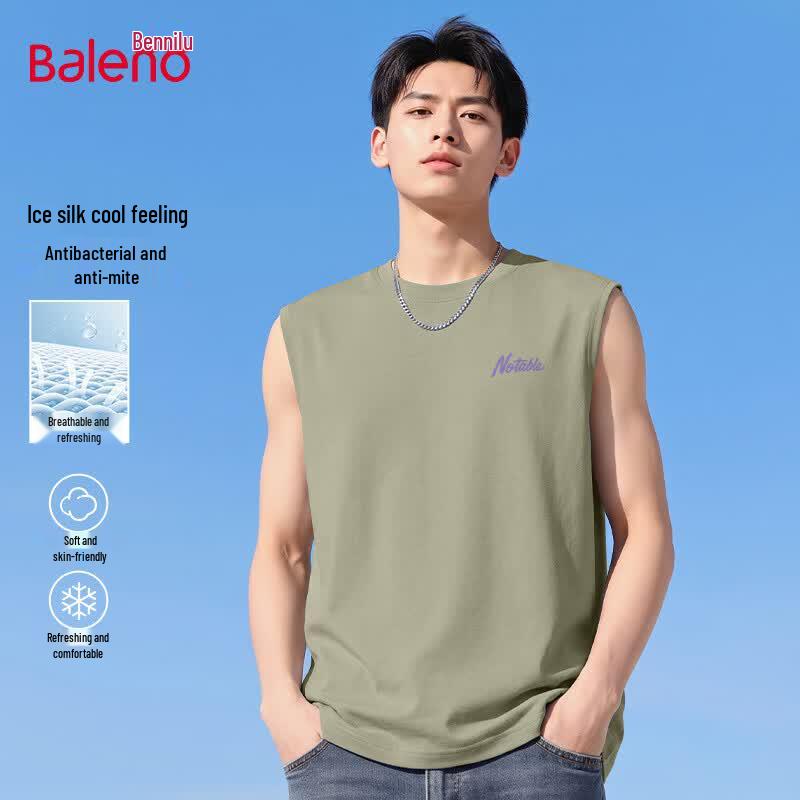 Baleno Men s 7A Antibacterial Casual Tank Top L