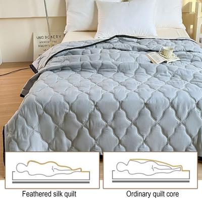 Yousheng Summer Quilt Lightweight Filling Breathable Bedroom Quilt Cooling Effects Quilt Refreshing Sleep Solution