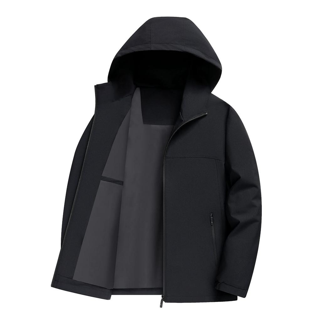 New Men's Jacket Spring and Autumn New Hooded Jacket Versatile Jacket Trendy and Fashionable