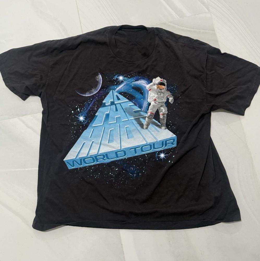 Vintage Kid Cudi Rapper To The Moon WORLD TOUR Tshirt ZL113 Unisex T-Shirt XXXL