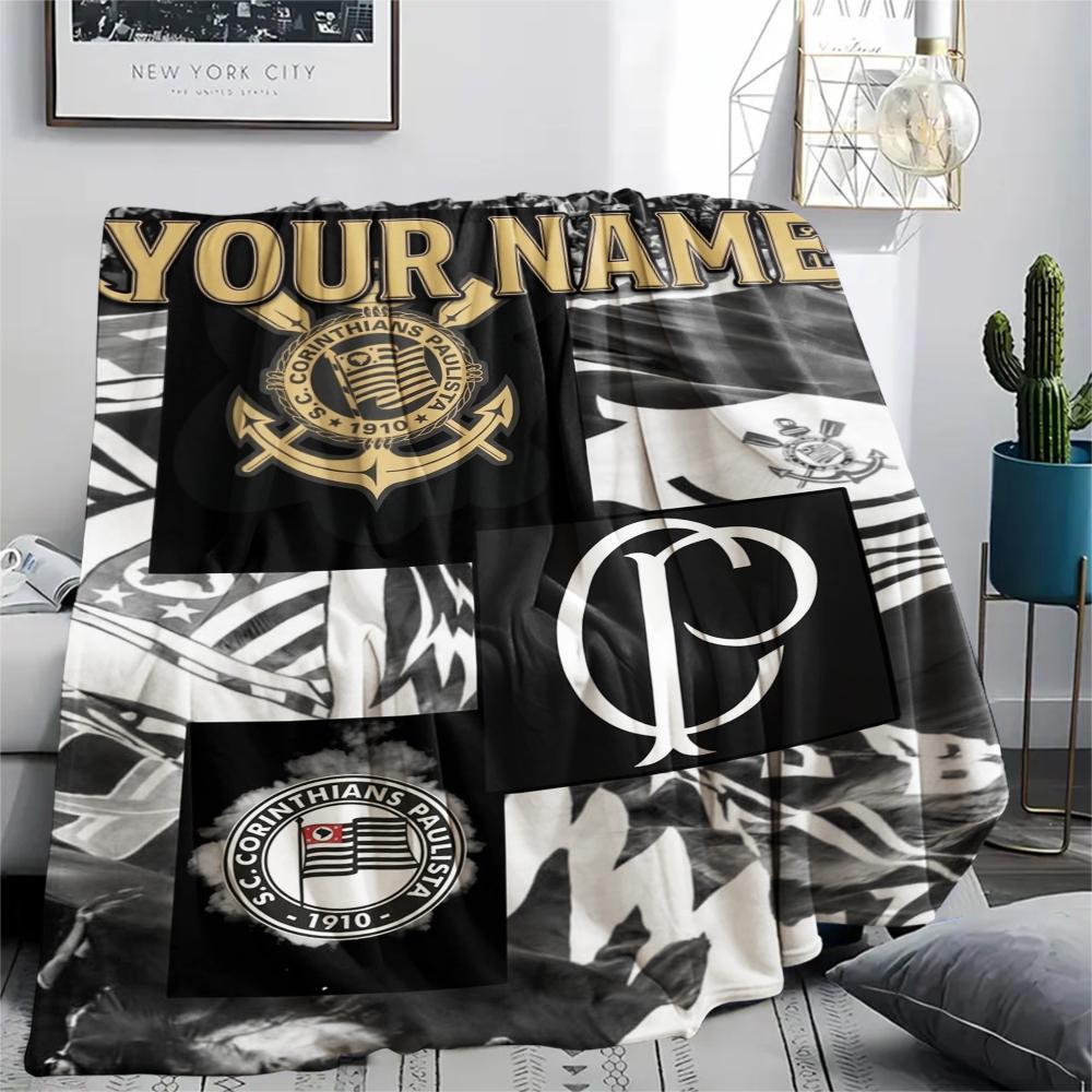 1PC Custom Name Corinthians Patterned Flannel Blanket Suitable For All Seasons for Home Decor Warmth and Comfort Gifts Holiday Present