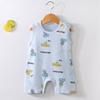 Zomer Romper Baby Koreaanse Stijl - Mouwloos Cartoon Katoenen Bodysuit
