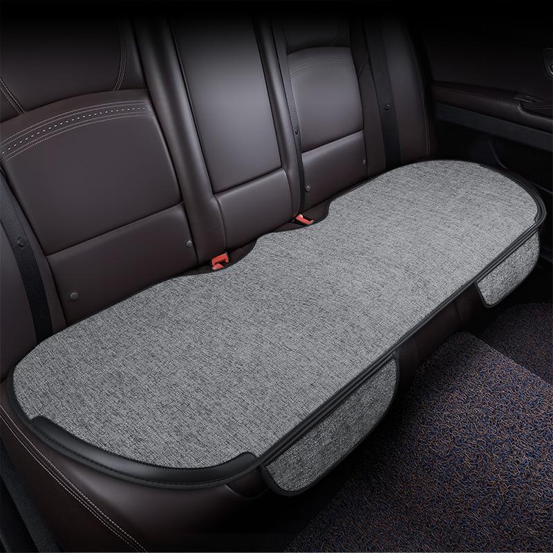 Flachs-Autositzbezug für vorne und hinten, komplettes Set, wählen Sie Autositzkissen, Leinenstoff, Sitzpolsterschutz, Auto-Innenausstattung