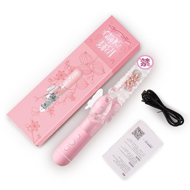 Rotating Bead Vibrator Female Retractable Masturbation Massage Stick Adult Sex Props Sexy Toys Masturbator Dildos Sex