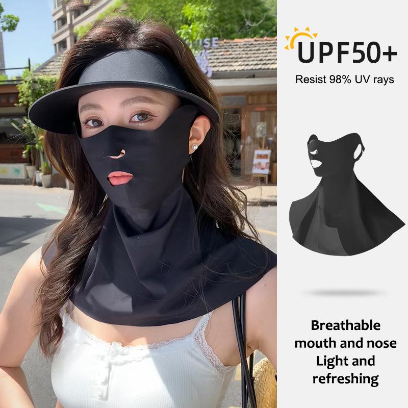 Outdoor Sports Running Face Guard Mask Ear-Hanging Open Mouth Nose Breathable Sun Protection Mask Anti-Uv Riding Face Mask