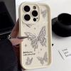 Shining Golden Butterflies Phone Case iPhone 15 Pro Max 11 12 13 16 14 Plus Silicone Shockproof Case Lens Protector Shell
