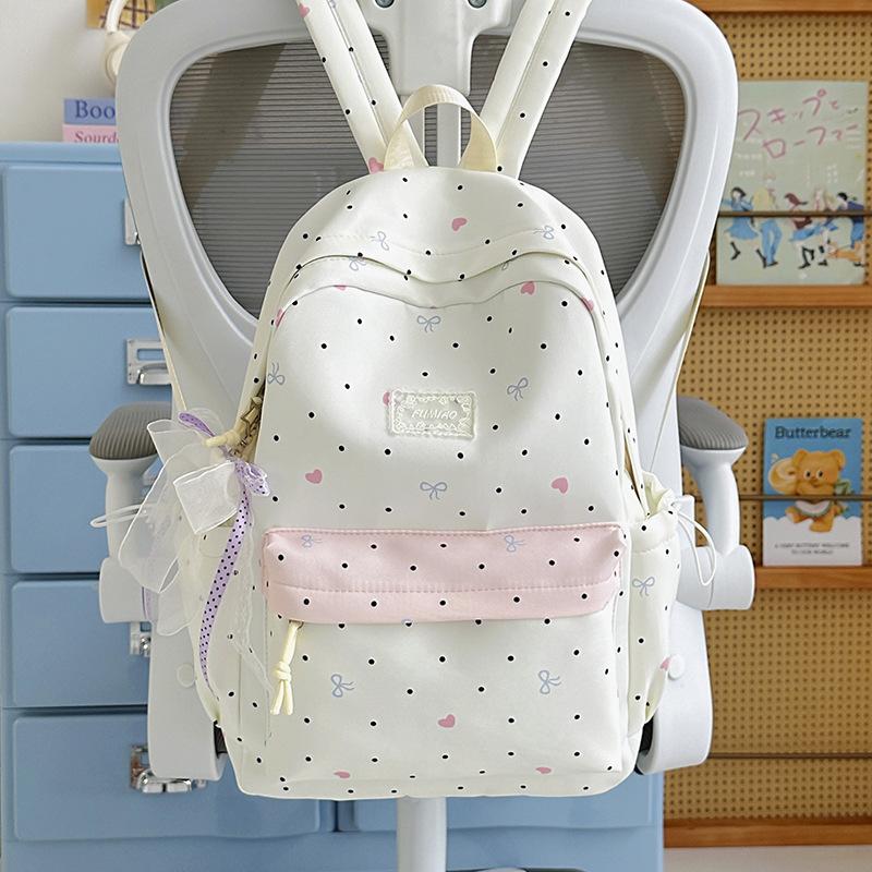 Schoolbag simple schoolbag female junior high school students small fresh cute large capacity middle school students backpack college students high