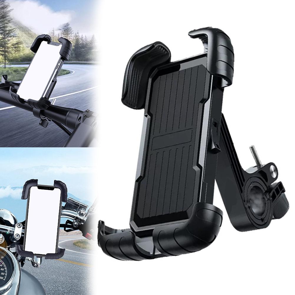 Motorcycle Cell Phone Holder for Navigation with Shockproof Bracket 360 Degree Rotation for Convenient Viewing