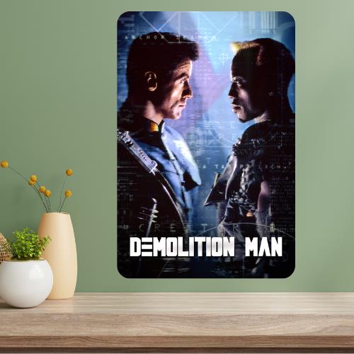 Demolition Man Classic Movie Metal Poster Sign 20x30cm(7.8x11.8inch)