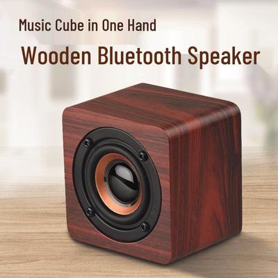 Q1 Wooden Mini Bluetooth Speaker: Portable, High-Power Subwoofer, Creative Gift