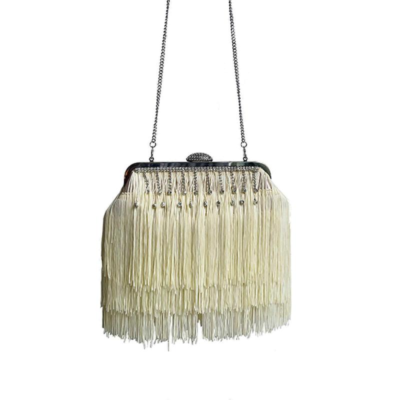 Women Evening Bag Purse Detachable Chain Elegant Shoulder Bags Handbag Tote Luxury Crossbody Clutch Party Purse  Yellow