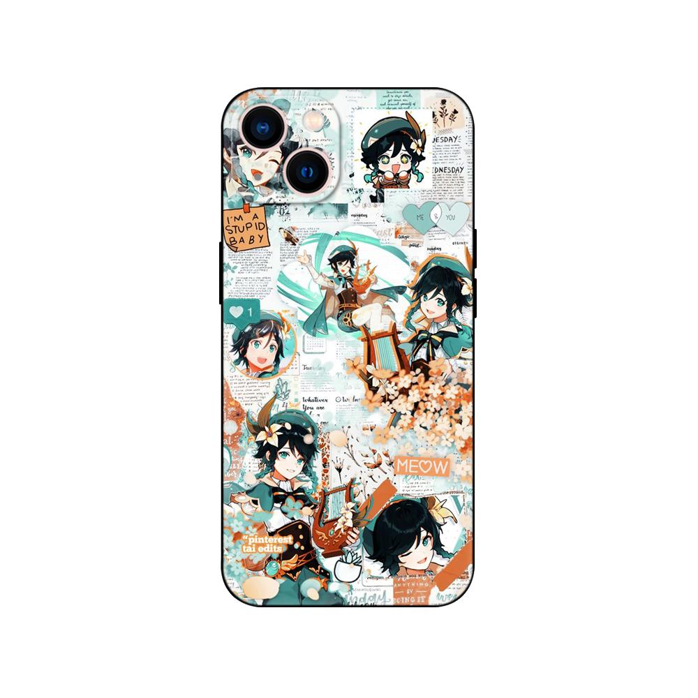 

Black tpu Case For OPPO Realme C11 Case For Realme C 11 2021 2020 Back Cover Bumper Genshin Impact Anime Realme C11 2021