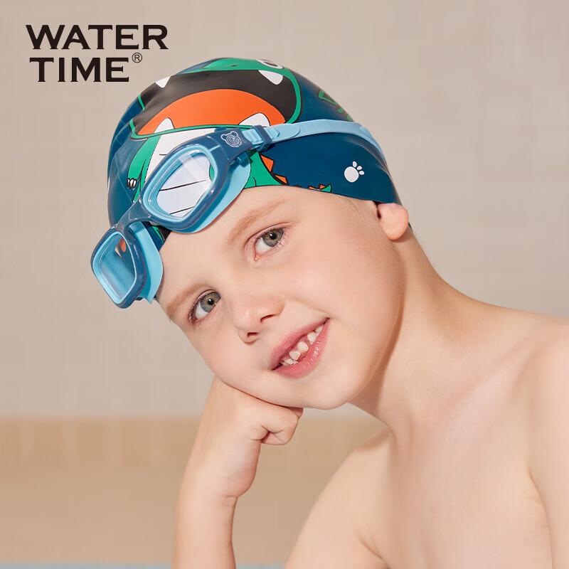 WATERTIME Kinder Wasserdichte Silikon-Badekappe
