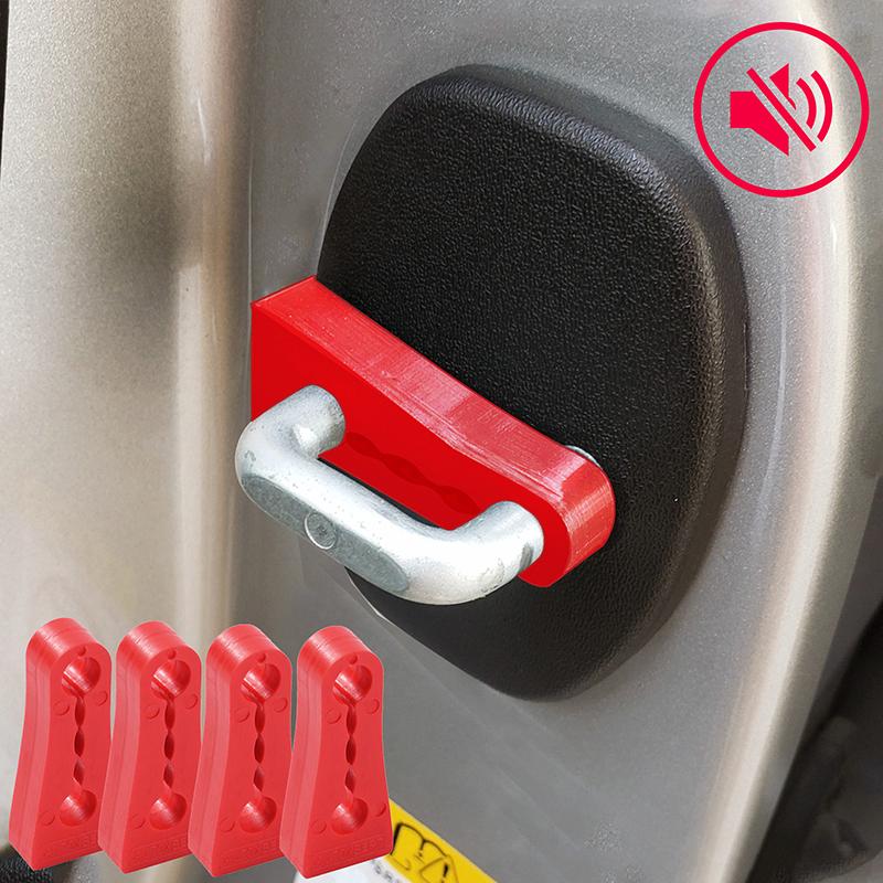 4Pcs Universal Door Lock Damper Buffer Deadener Seal Shock-Absorbing Damping Protector Car Sound Damper Door Lock Buffer