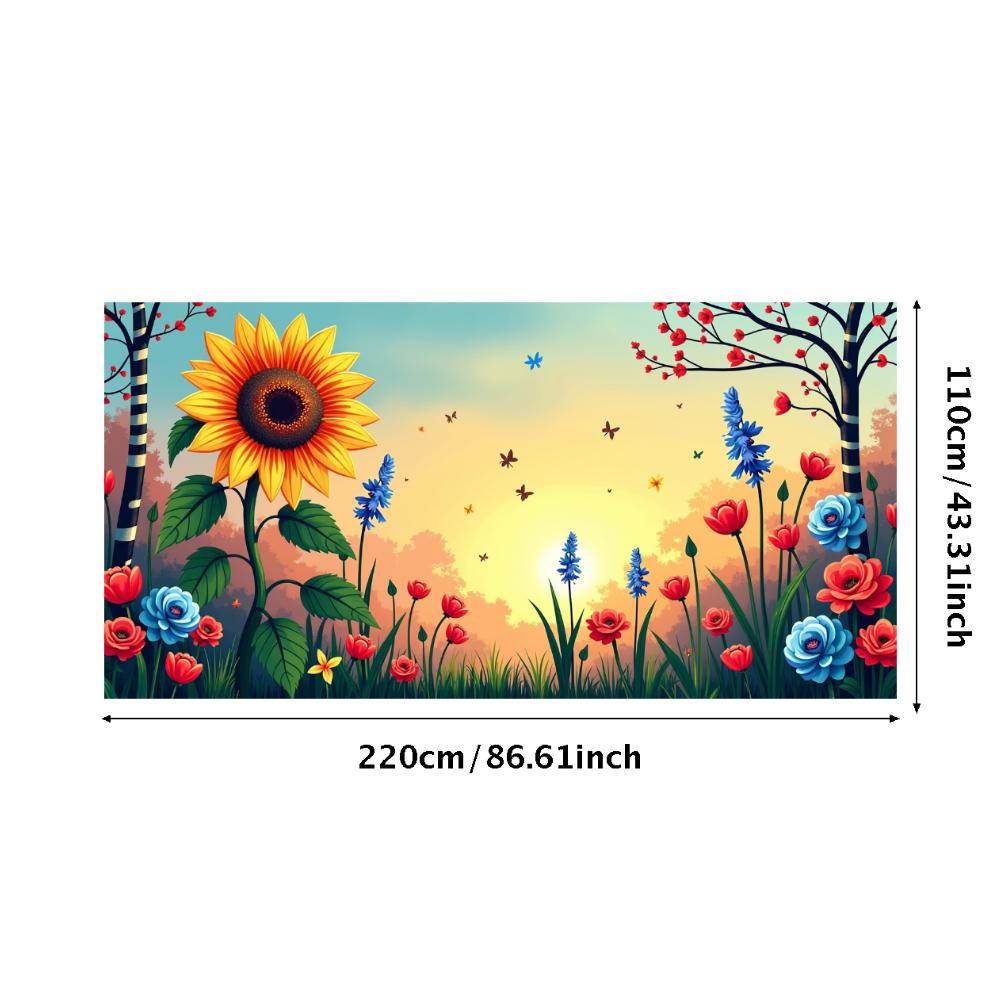Peony Rose Flower Banner Backdrop Spring Outing Wedding Decor Photography Background Party Decoration Event Photo Shoot Supplies