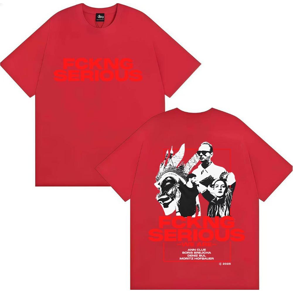 Streetwear Boris Brejcha Serious Harajuku T-shirt for Men and Women Summer Pure Cotton Printed Loose T-shirt