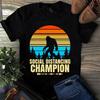 Social Distancing Championg Retro Vintage Bigfoot Men's and Women's T-shirts