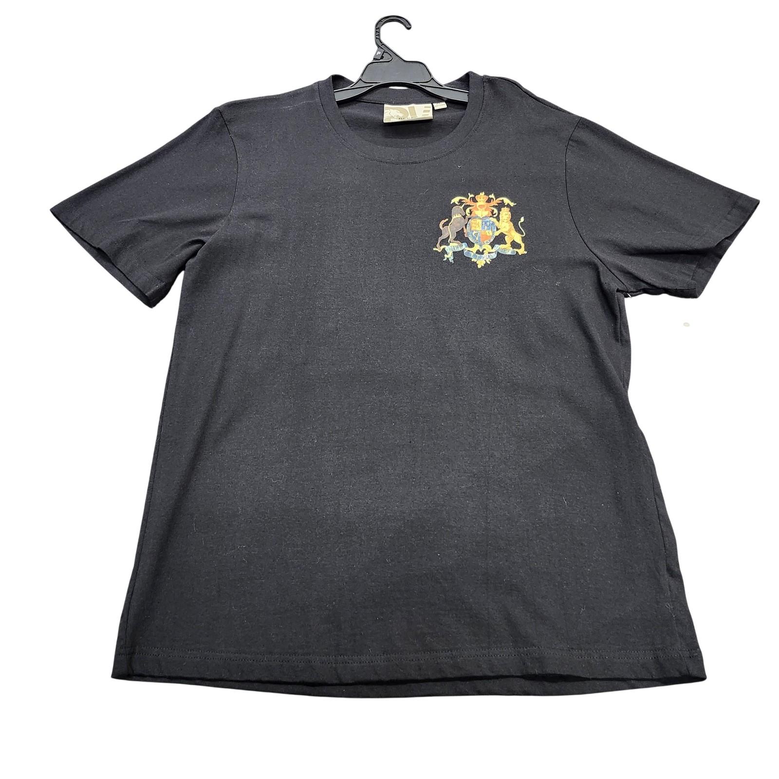 Rebel Vengeance Shirt Mens XL Black Divine Right Royal Arms Crest Graphic Tee Unisex T-Shirt XXXXL