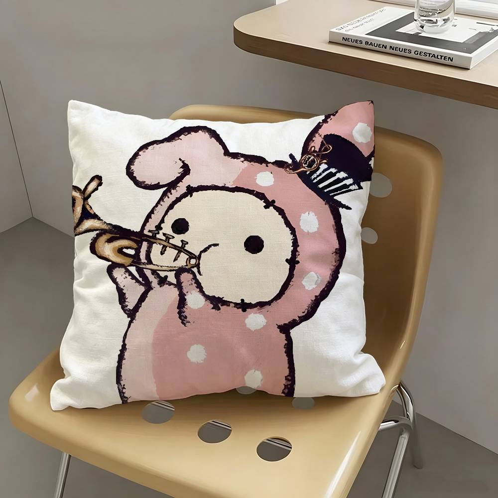 1pc Cute Japan S-sentimental Circus Pillow Case Fashion Square Pillowcase Bedroom Sofa Room Ins Decoration Leisure