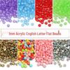 4x7mm Colorful Alphabet and Number Acrylic Beads for Jewelry Making and Educational Crafts for Kids