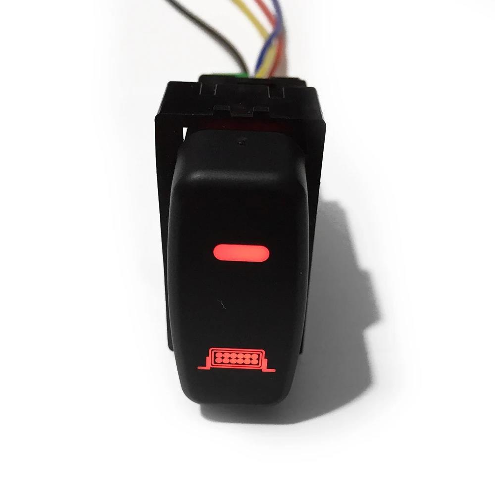 Car LED Front Fog Light Switch DRL Power Music Lamp Control Button for Mitsubishi Pajero V73 Lancer Outlander ASX L200 Triton