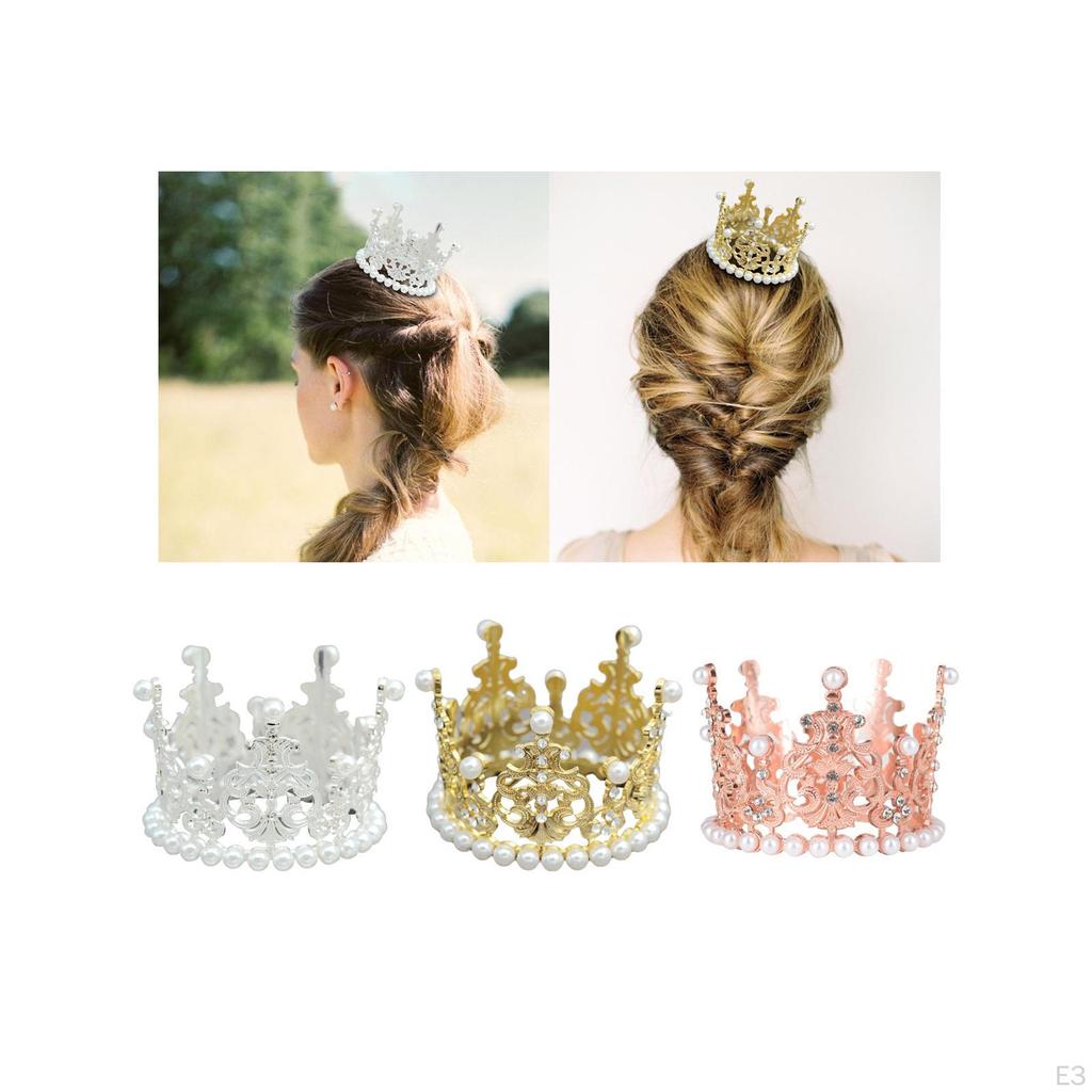 Princess Tiara for Women, Wedding Crown Bride, Rhinestone Costume Accessories Birthday