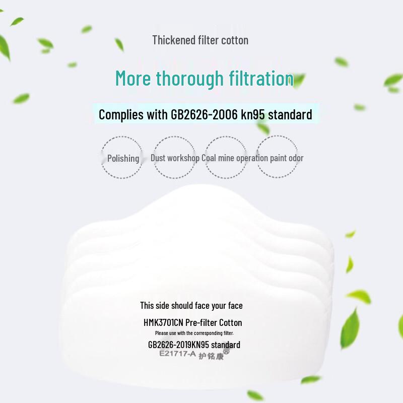 Shangqi 3701CN High-Efficiency Trapezoidal Mask Filter Cotton