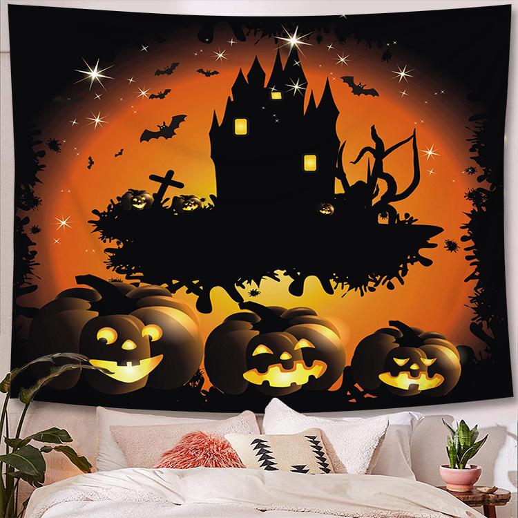 Scary Blood Palm Halloween Wall Hanging Tapestry Rug Halloween Party Wall Covering Tapestry Home Bar Halloween Decor Tapestry