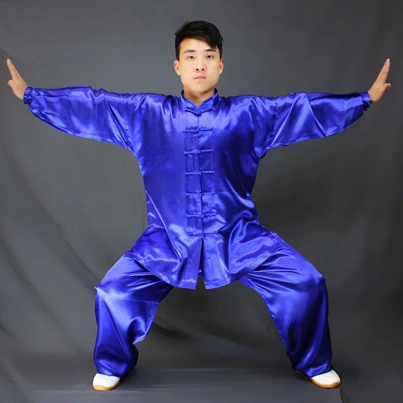Traditionelle Chinesische Tai Chi Kung Fu Uniformen für Erwachsene Morgen Gymnastik Wushu Kleidung Kinder Erwachsene Kampfsport Wing Chun Anzug