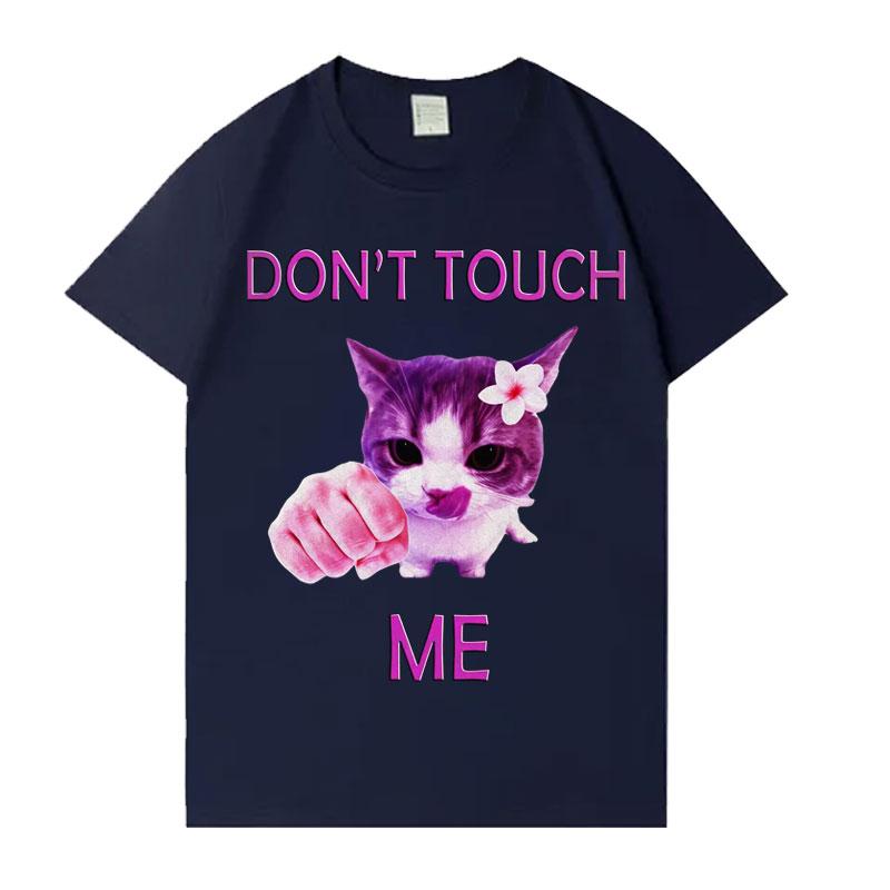 Funny Cat Harajuku Tshirts Unisex Short Sleeve Casual Punk Comfort Unisexs Aesthetic Oversized Clothing Loose Tee Shirt Teenagers