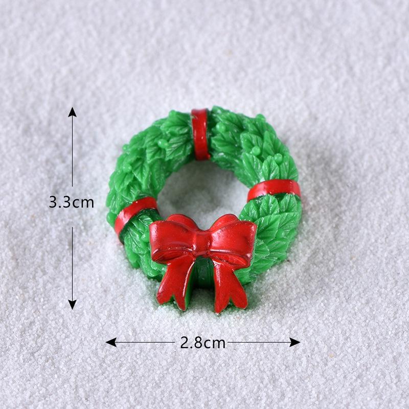 Santa Mini Christmas Claus Snowman Micro Landscape Miniatures Ornament Figurines