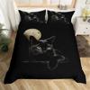 Cat Duvet Cover Set Cat Lover Gifts Bedding Set Microfiber Cute Kitten Pattern Animal Theme Double Queen King Size Quilt Cover