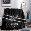 Antonio Spurs Logo Blanket Lightweight Flannel Bedding Blanket Perfect for Travel, Camping, Living Rooms, Offices, Sofas, Fan Christmas Gift