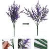 5PCS 7 Heads Artificial Lavender Wheat Ear Lavender Bouquet Realistic Bridal Bouquet  Home Decor