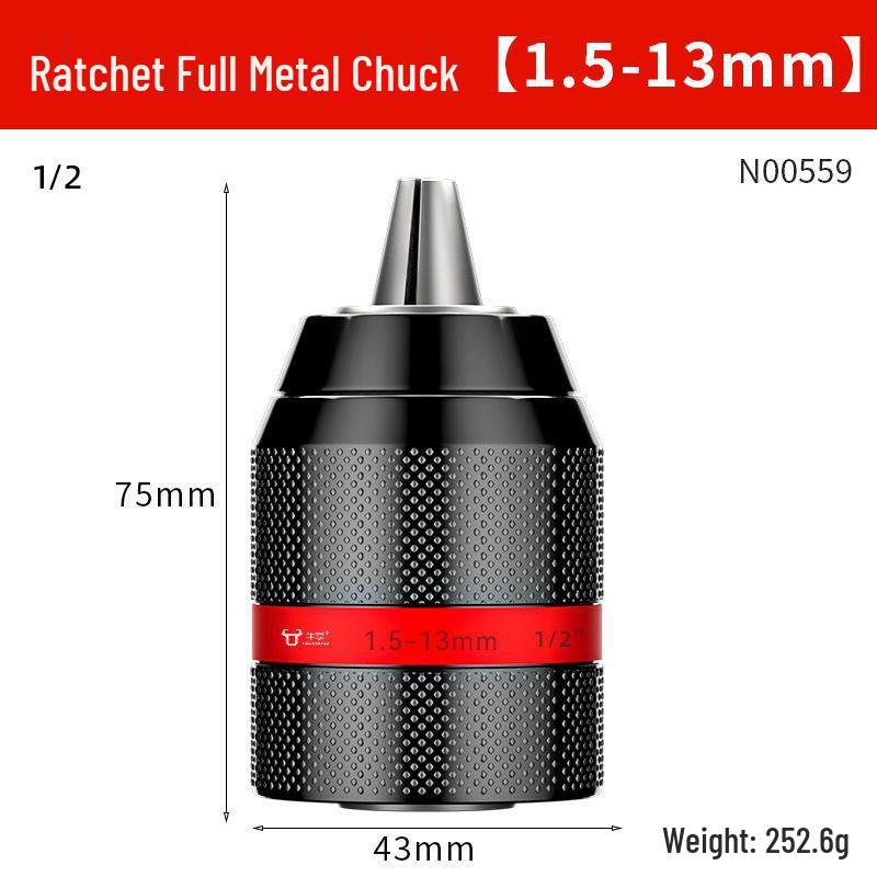 10/13mm Self-Locking Ratchet Drill Chuck Adapter for Electric Hammer Wrench