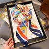 Silk scarf women's neck new scarf with coat 70 small square scarf scarf mother high-end scarf