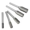Double Cut Carbide Burrs Rotary Files Set 6mm Shank for Metalwork Wood Carving Jewellery Making Surface Grinding