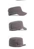 Men's Fashionable Cotton Duckbill Cap - Flat-top, Korean Style Military Hat for Spring/Autumn, Outdoor Sun Protection and Sport.