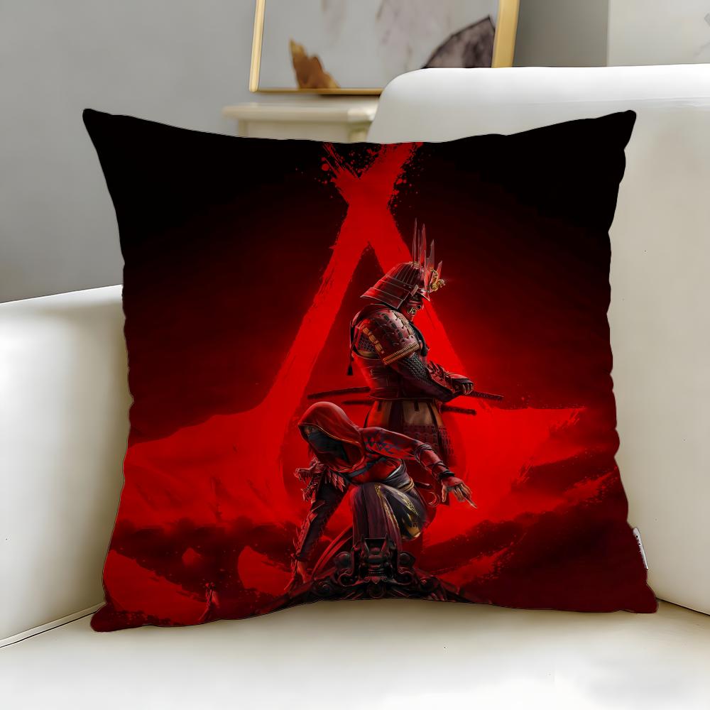 Classic Game Assassins Creed Cushion Cover Soft & Easy-Wash Pillow Case – Versatile for Couch, Bed, Travel and Office