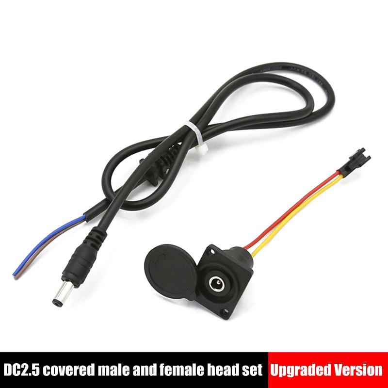 Elektrofahrrad Ladegerät Stecker DC2.1 DC2.5 für 36V 48V Li-Ionen Akku Premium Runder Stecker für Outdoor Schnellladung