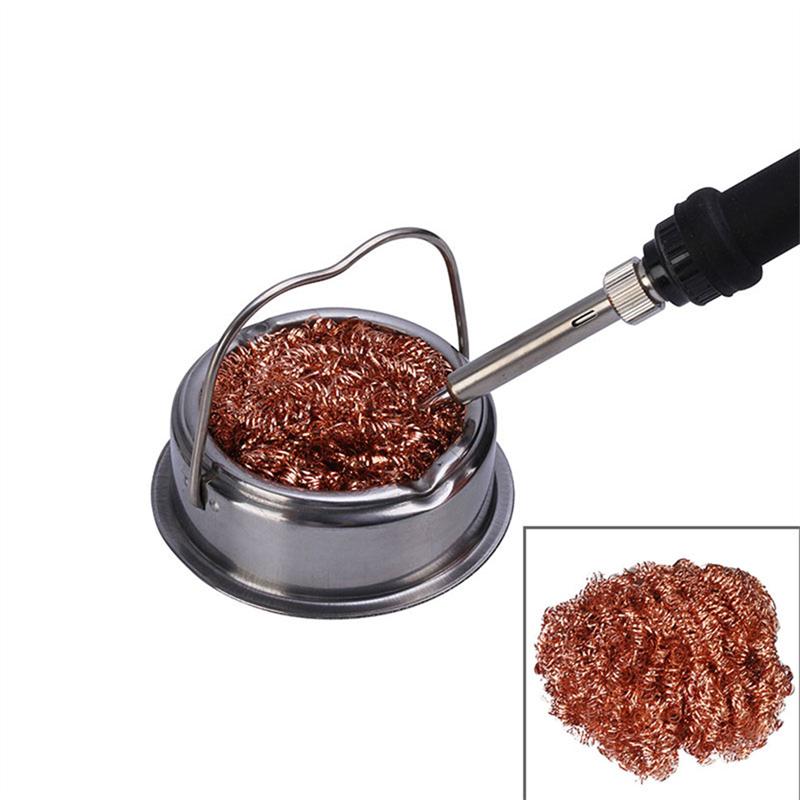 1X Refill Silverline Brass Wool Soldering Iron Tip Ball /& Base Tip Cleaner